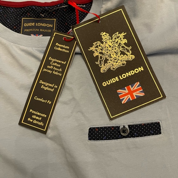 NWT Guide London tshirt size XL light blue - Picture 8 of 11